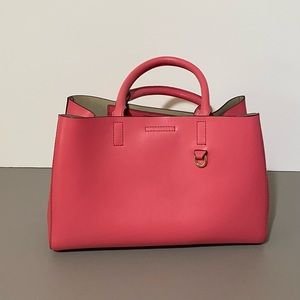 Bright pink coral Banana Republic handbag!